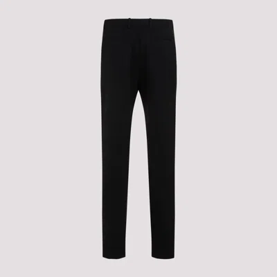 Saint Laurent Black Wool Pant In Black