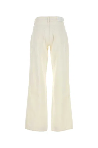Seven White Denim Jeans In Neutral