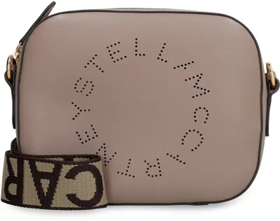 Stella Mccartney Dove Grey Alter Mat Mini Stella Logo Crossbody Bag In Gray