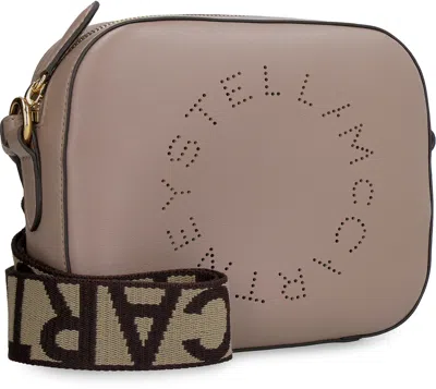 Stella Mccartney Dove Grey Alter Mat Mini Stella Logo Crossbody Bag In Gray