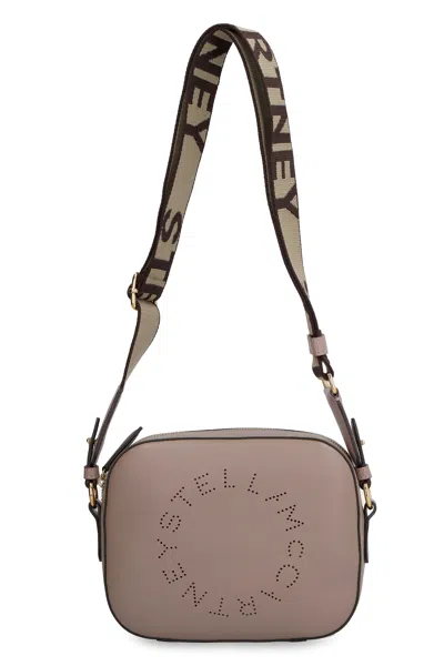 Stella Mccartney Dove Grey Alter Mat Mini Stella Logo Crossbody Bag In Gray
