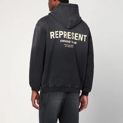 Represent Hooded Sweatshirt Oversized Kangaroo Pocket In Black