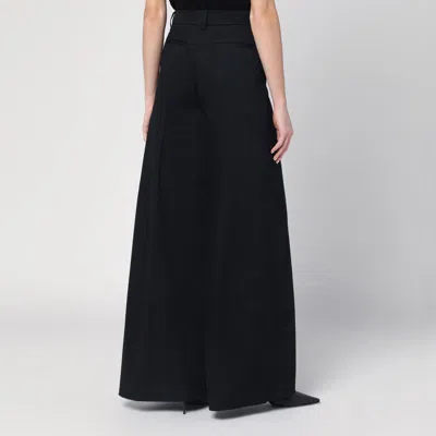 The Latest Thelatest Wide Black Alma Trousers In Black