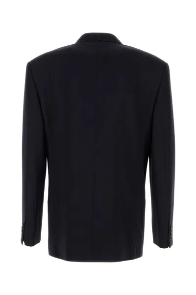 The Row Wool Jacket Featuring Button Detailing In Blue