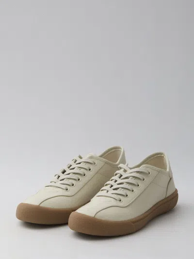 The Row Sand Canvas Sneakers In Neutral