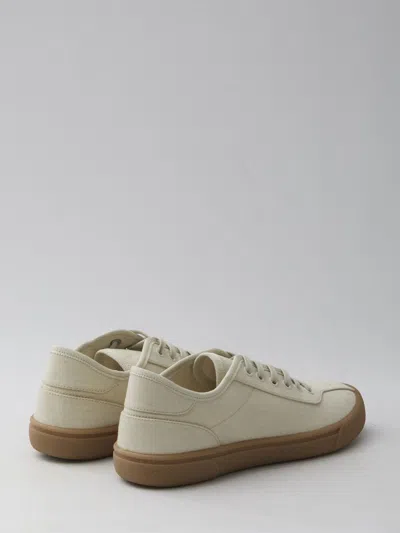 The Row Sand Canvas Sneakers In Neutral
