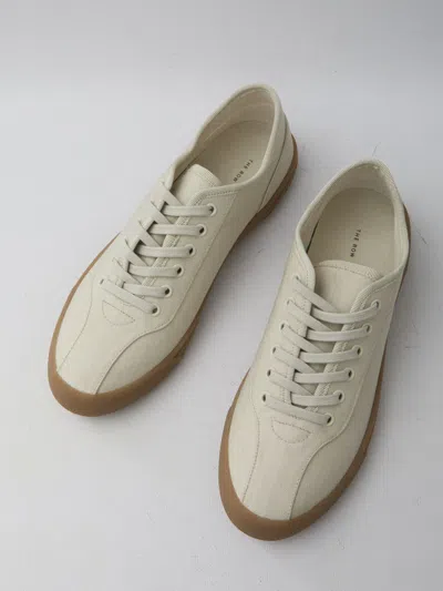The Row Sand Canvas Sneakers In Neutral