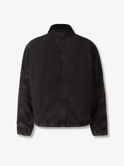 Maison Margiela Long Sleeve Jacket Featuring Front Pockets In Black