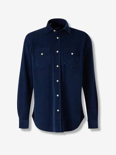 Vincenzo Di Ruggiero Buttoned Shirt In Blue