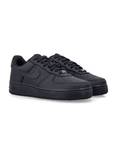 Nike Air Force 1 Low Retro Premium Leather In Black
