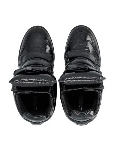 Isabel Marant High-top Sneakers Glossy Finish In Black