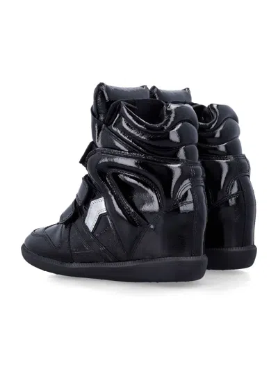 Isabel Marant High-top Sneakers Glossy Finish In Black