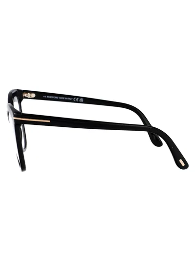 Tom Ford Nero Lucido Acetate Optical Glasses In Brown