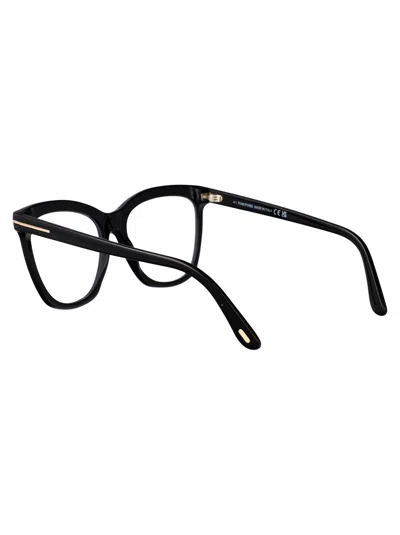 Tom Ford Nero Lucido Acetate Optical Glasses In Brown