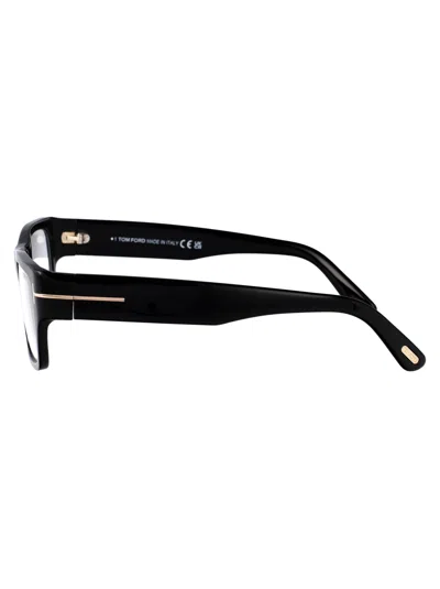 Tom Ford Nero Lucido Acetate Optical Glasses In Brown