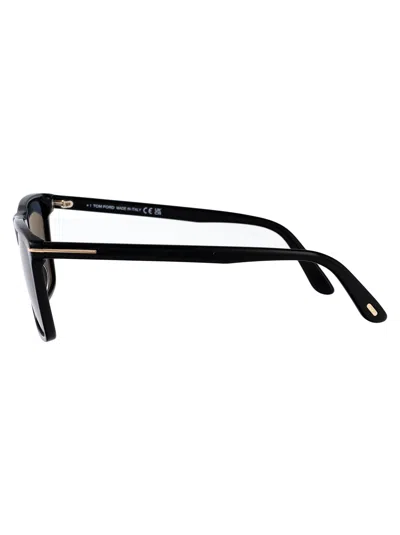 Tom Ford Nero Lucido Acetate Sunglasses In Black