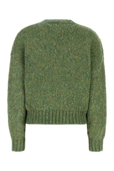 Weekend Max Mara Melange Green Acrylic Blend Dionigi Sweater In Green