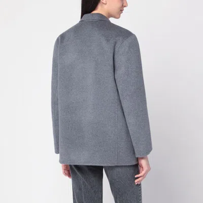 Anine Bing Wool And Cashmere Jacket With Flap Pockets In Gray