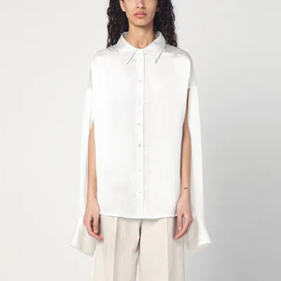 Erika Cavallini White Silk Shirt In White