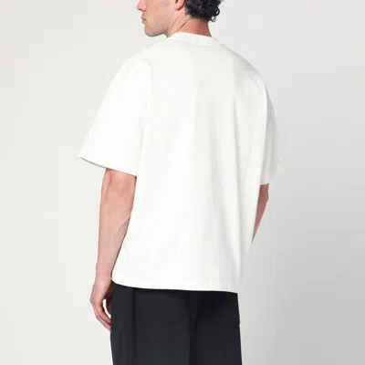 Jil Sander Wide T-shirt With Logo In White