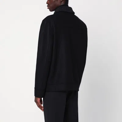 Harris Wharf London Zip-up Jacket In Black
