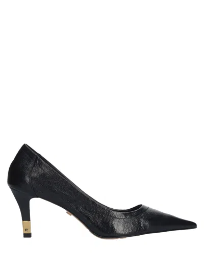 Lola Cruz Pointed Heeled Pumps In Black