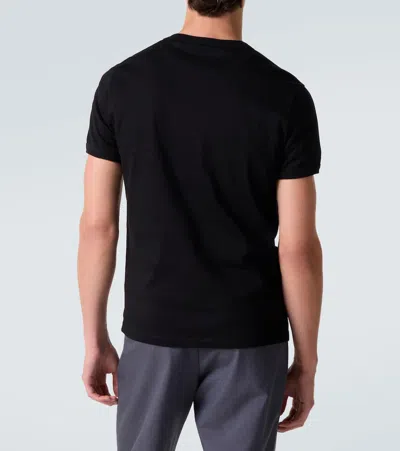 Prada Triangle Logo Oversized T-shirt In Black