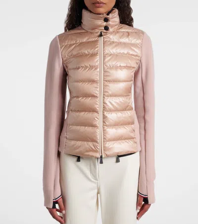Moncler Padded Zip-fastening Jacket In Pink