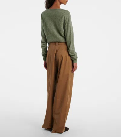 The Row Tailored Trousers With Pleats And Pockets In Brown