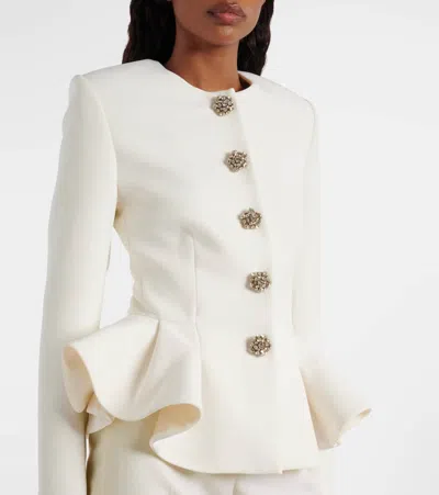 TOMOMI缀饰装饰腰摆夹克