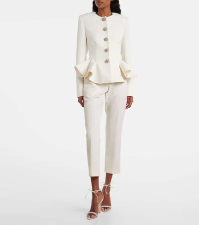 TOMOMI缀饰装饰腰摆夹克