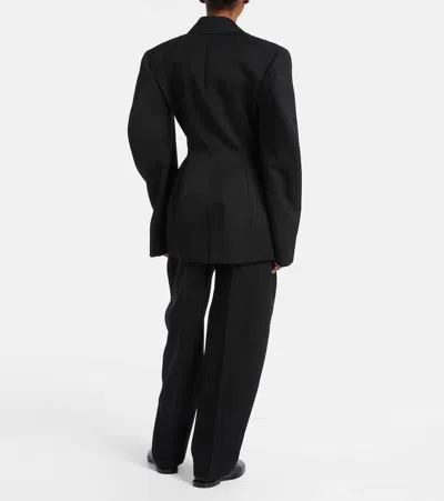 Givenchy Tailored Wool Blazer Notched Lapels In Black
