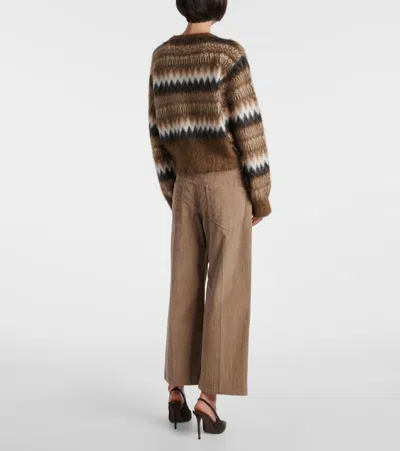 Brunello Cucinelli Patterned Sweater In Brown