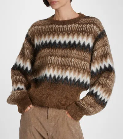 Brunello Cucinelli Patterned Sweater In Brown