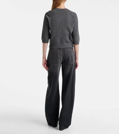 Brunello Cucinelli Cashmere Sweater In Gray