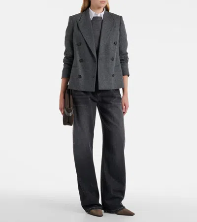 Brunello Cucinelli Cashmere Sweater In Gray