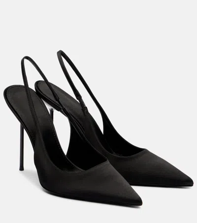 Paris Texas Slingback Pumps Pointed Toe Design In Black