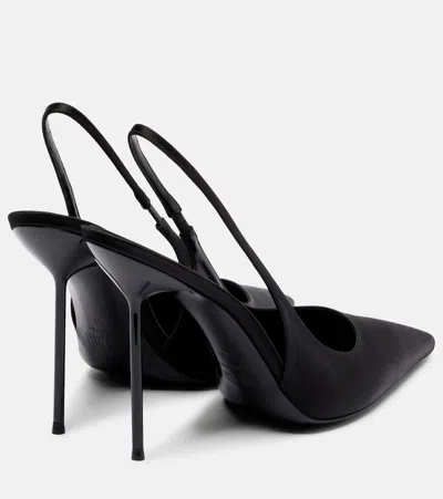 Paris Texas Slingback Pumps Pointed Toe Design In Black