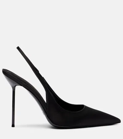 Paris Texas Slingback Pumps Pointed Toe Design In Black