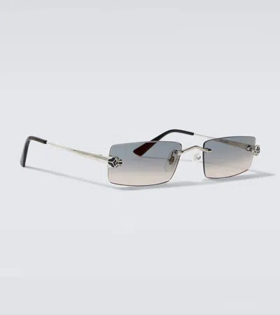 Cartier Panthère De  Rectangular Sunglasses In Metallic