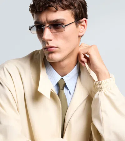 Cartier Panthère De  Rectangular Sunglasses In Metallic