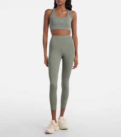 Adidas By Stella Mccartney Power Impact Sports Bra In Gray