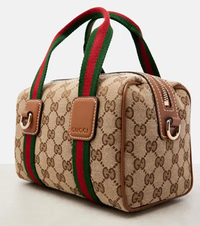 Gucci Mini Gg Canvas Crossbody Bag In Neutral