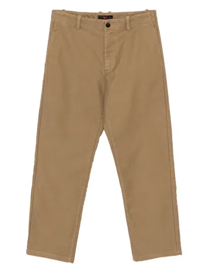 Croquis Cotton Straight-leg Trousers In Neutral