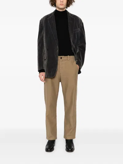 Croquis Cotton Straight-leg Trousers In Neutral