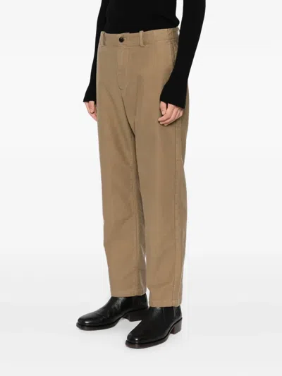 Croquis Cotton Straight-leg Trousers In Neutral