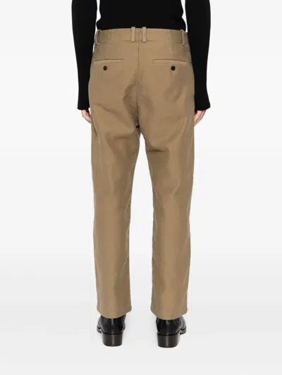 Croquis Cotton Straight-leg Trousers In Neutral