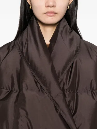 Less Cropped Down Jacket In Brown