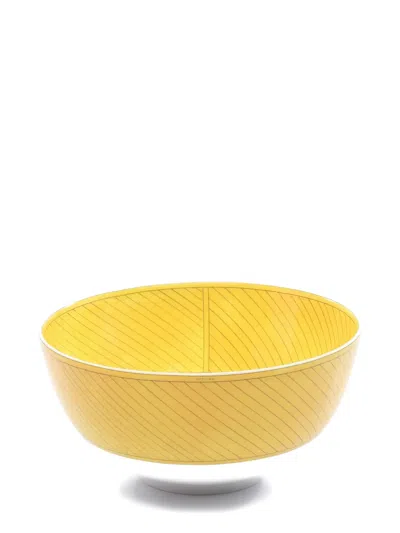 Pre-owned Hermes 2020s Soleil D'hermès Bowl (16.5) In Yellow