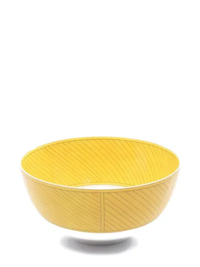 Pre-owned Hermes 2020s Soleil D'hermès Bowl (16.5) In Yellow